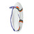 21" White and Blue Swimming Pool Safety Ring Buoy - IMAGE 2