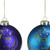 Set of 2 Regal Peacock Purple and Blue Glass Ball Christmas Ornament 4" - IMAGE 3