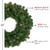 Pre-Lit Deluxe Windsor Pine Christmas Artificial Wreath - 24" - Clear Lights - IMAGE 5