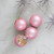 4ct Pink Beaded and Sequined Glass Ball Christmas Ornament Set 2.75" (70mm) - IMAGE 3