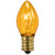 Transparent C7 Incandescent Christmas Replacement Bulbs - Yellow- Pack of 25 - IMAGE 1