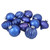 12ct Royal Blue Multi Finish with Various Shaped Christmas Ornaments 3.75" - IMAGE 1