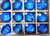 12ct Royal Blue Multi Finish with Various Shaped Christmas Ornaments 3.75" - IMAGE 3