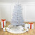 3' Pre-Lit White Medium Pine Artificial Christmas Tree - Blue Lights - IMAGE 1