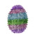 12" Vibrantly Colored Tinsel Easter Egg Spring Window Decor - IMAGE 1