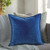 20" Shaded Azure Blue Contemporary Woven Decorative Throw Pillow – Down Filler - IMAGE 2