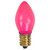 C7 Opaque Incandescent Christmas Replacement Bulbs - Pink - Pack of 25 - IMAGE 1