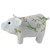 13.25" White, Soft Green and Yellow Floral Pig Spring Tabletop Decoration - IMAGE 2