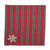 Set of 2 Christmas Snowflakes Red, Green and Silver Plaid Decorative Napkins 18” - IMAGE 1