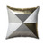 Geometric Square Throw Pillow - 18" - Gold and Brown - IMAGE 1