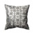 16.5" Silver Metallic Foil and White Decorative Square Throw Pillow - IMAGE 1