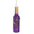 6" Purple and Gold Mercury Style Wine Bottle Glass Christmas Ornament - IMAGE 1