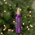 6" Purple and Gold Mercury Style Wine Bottle Glass Christmas Ornament - IMAGE 2