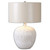 23" Ivory White Glazed Ceramic Table Lamp - IMAGE 1