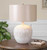 23" Ivory White Glazed Ceramic Table Lamp - IMAGE 2