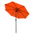 9ft Outdoor Patio Market Umbrella with Hand Crank and Tilt, Orange - IMAGE 1