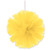 Tulle Pom Poms Hanging Party Decorations - 8" - Yellow - Pack of 24 - IMAGE 2