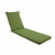 Solid Outdoor Patio Chaise Lounge Cushion - 80" - Moss Green - IMAGE 1