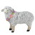 13" White and Black Plush Standing Sheep Spring Easter Figurine - IMAGE 1