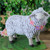 13" White and Black Plush Standing Sheep Spring Easter Figurine - IMAGE 2