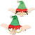 Pack of 12 Festive Christmas Elf Eyeglasses Costume Accessory Party Favors - IMAGE 1