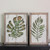 Set of 2 Rustic and Distressed Forest Green Leaf Framed Wall Plaques 19" - IMAGE 3