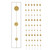 Club Pack of 72 Decorative Hanging Gold Glittered Dot Stringers 6’ - IMAGE 1