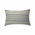 18.5" Green and White Contemporary Striped Rectangular Throw Pillow - IMAGE 1