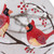 Cardinals Snowy Winter Scene Glass Ball Christmas Ornament - 4" - Red - IMAGE 6