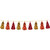 Club Pack of 12 Decorative Holiday Gold, Orange and Red Metallic Tassel Garland 8’ - IMAGE 1