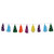 Club Pack of 12 Decorative Multi Colored Metallic and Tissue Tassel Garland 8’ - IMAGE 1