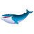 Club Pack of 12 Blue and White Smiling Whale Cut Out Party Wall Decors 44" - IMAGE 1