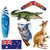 Club Pack of 12 Green and Blue Australian Country Animal Wall Cutouts Decors 19.75" - IMAGE 1