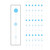 Club Pack of 72 Decorative Baby Blue and White Hanging Dot Stringers 6’ - IMAGE 1