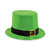 Club Pack of 25 Green St. Patrick's Day Party Leprechaun Top Hats - IMAGE 1