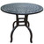 Round Outdoor Patio Bar Set - 5-Piece - Black with Gray Cushions - IMAGE 2