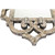 39.5" Brown and White Antique Style Distressed Wood Finish Wall Mirror - IMAGE 3