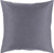 22" Charcoal Gray Woven Decorative Throw Pillow - Down Filler - IMAGE 1