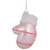 Baby's 1st Christmas Mitten Glass Ornament - 4" - Pink - IMAGE 4