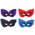Club Pack of 48 Multi-Color Unisex Adult Feather Masquerade Mask Costume Accessories 10.75" - IMAGE 1