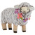 Sheep Wearing Flower Necklace Easter Decoration - 8" - IMAGE 2