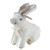 7" White Playful Piglet with Silly Bunny Rabbit Ears Easter Spring Figure - IMAGE 3