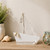 Cape Cod Inspired Ship with Sails Decoration - 11.5” - White and Tan - IMAGE 1