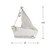 Cape Cod Inspired Ship with Sails Decoration - 11.5” - White and Tan - IMAGE 3