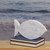 10.6” Cape Cod Inspired Table Top White and Blue Fish Decoration - IMAGE 3