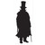 Sherlock Holmes Villain Cutouts - 30" - Black - Pack of 12 - IMAGE 1
