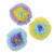 Club Pack of 12 Purple and Yellow Hanging Tissue Flower Wall Decors 10" - IMAGE 1