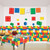 Building Block Cutout Party Wall Decorations - 11.25" - Multicolor - Pack of 240 - IMAGE 1