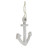 9.75” White Cape Cod Inspired Wall Hanging Nautical Anchor - IMAGE 2