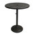 40.75" Black and Brown Round Ornate Outdoor Patio Furniture Bar Table - IMAGE 1